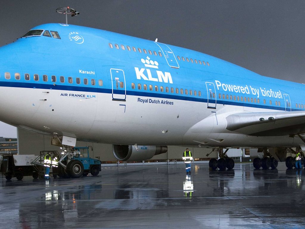 KLM airlines at Kilimanjaro International Airport 